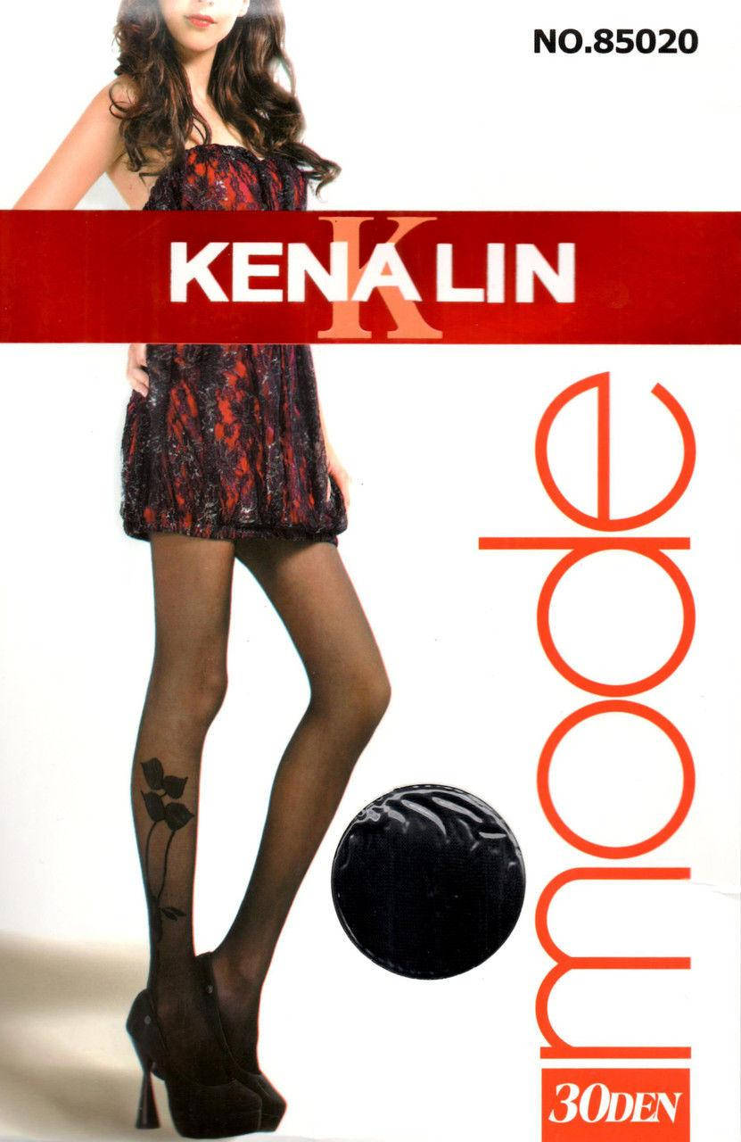 

Фантазийные капроновые колготки 30 den Kenalin 85020-R.Цвет: Чёрный, Черный