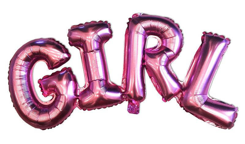 

Фольгированная гирлянда-надписьGirl.74*30 см, Розовый