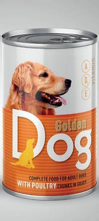 

Корм для собак Golden Dog Домашняя птица 1240g