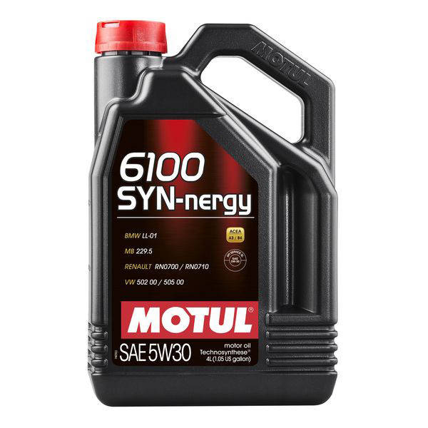 

Motul 6100 Syn-nergy SAE 5W-30 Синтетическое моторное масло (838350/107971) 4л