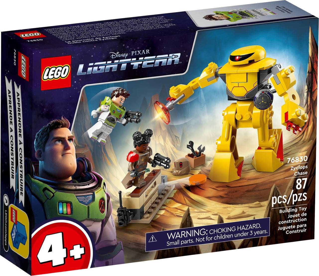 

Конструктор Lego Disney Lightyear Преследование Циклопа 87 деталей (76830)