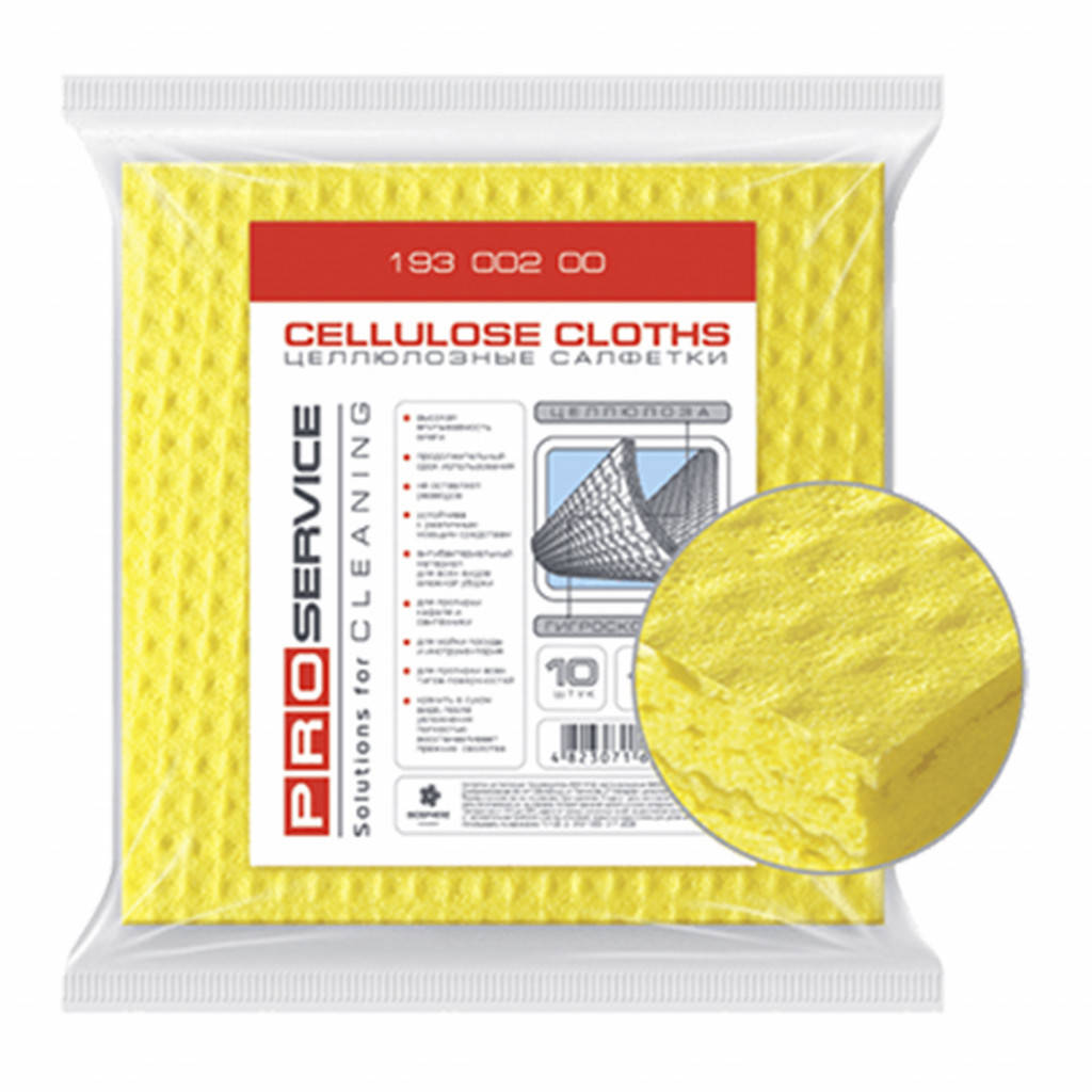 

Губки-салфетки PRO-19300200 16х16см 10шт (Аккорд), Желтый