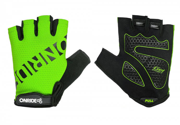 

Велоперчатки Onride Hold 20 черно-зеленые M (обхват ладони 18 см.)