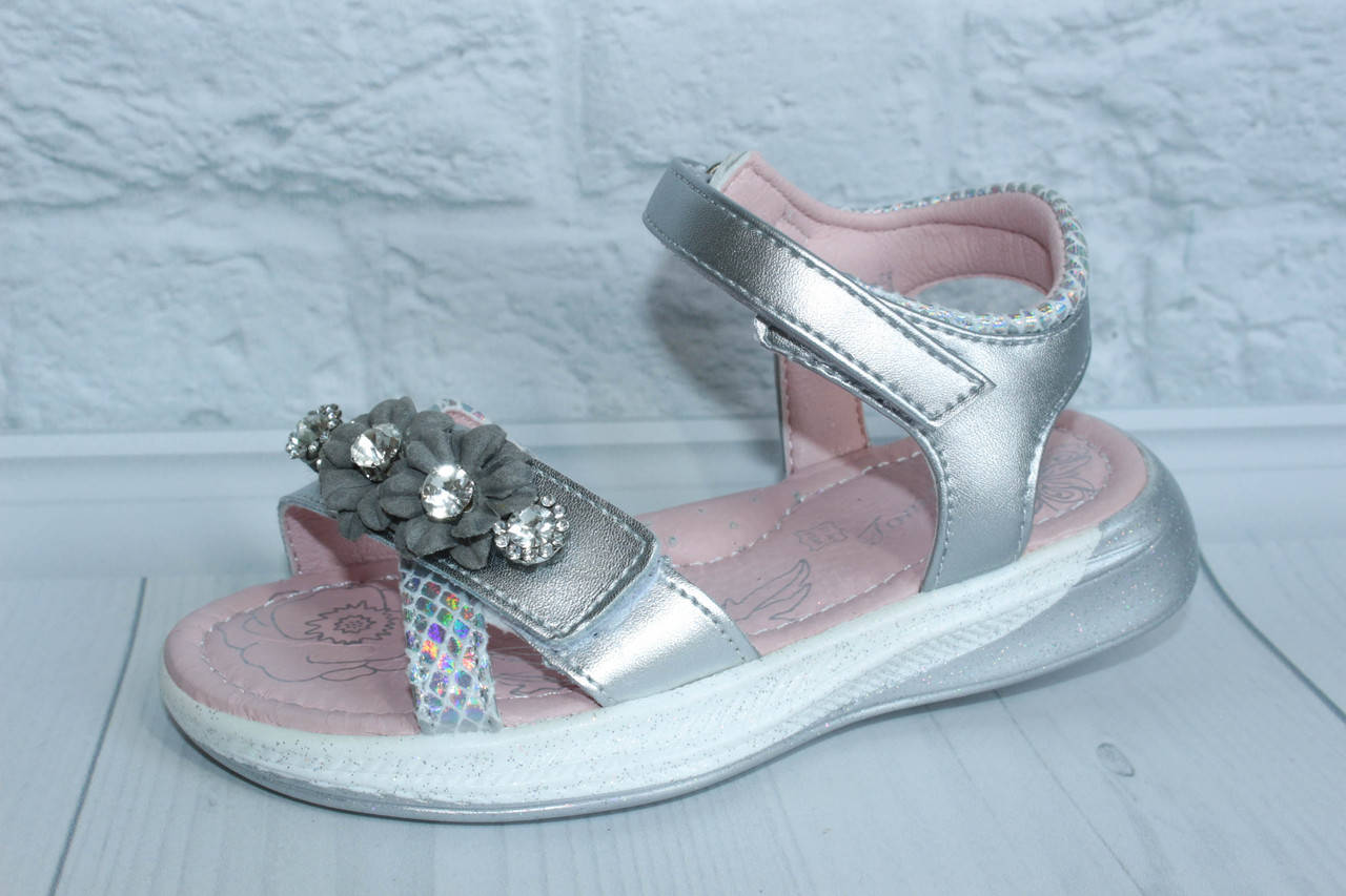 

Лёгкие босоножки для девочки тм Tom.m, р. 27,29,30,31 29, Серебристий