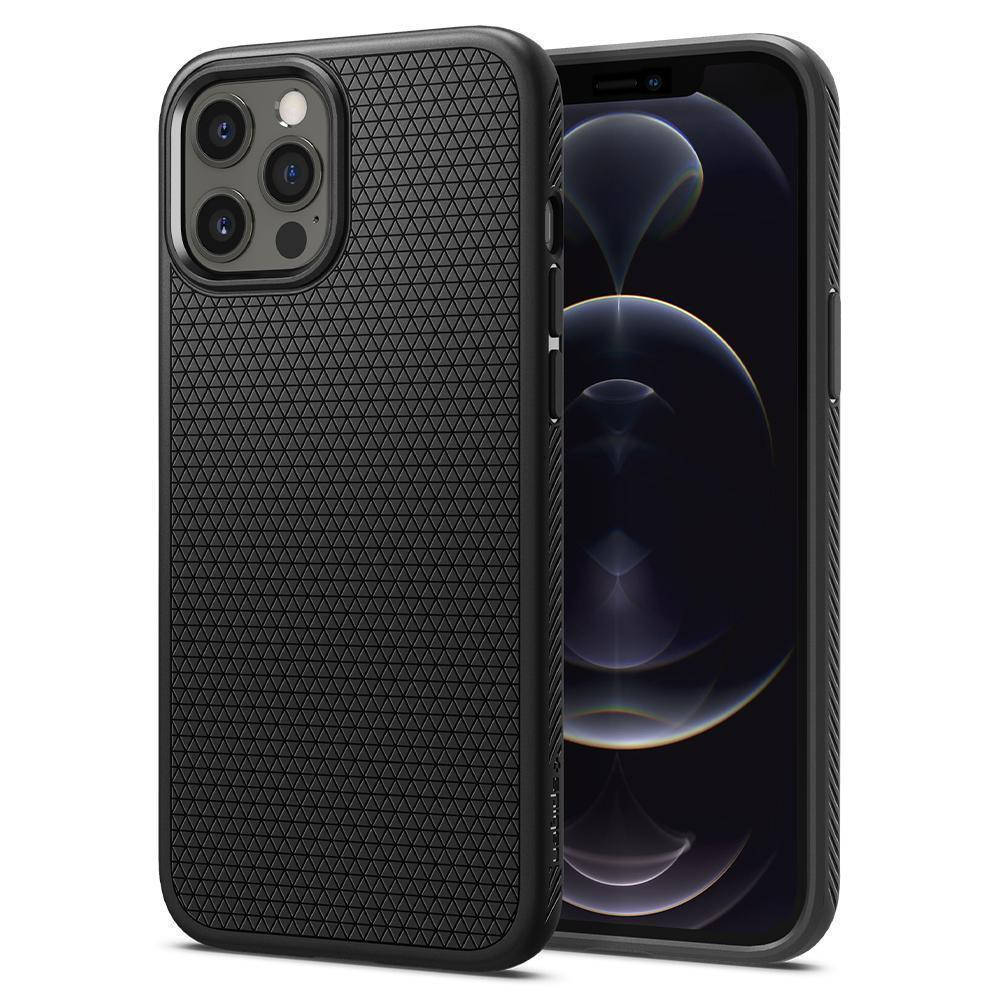 

Чехол Spigen Liquid Air для iPhone 12 / 12 Pro Matte Black (ACS01701), Черный
