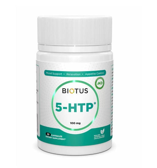 

5-HTP (5-гидрокситриптофан), 5-HTP, Biotus, 30 капсул (BIO-530968)
