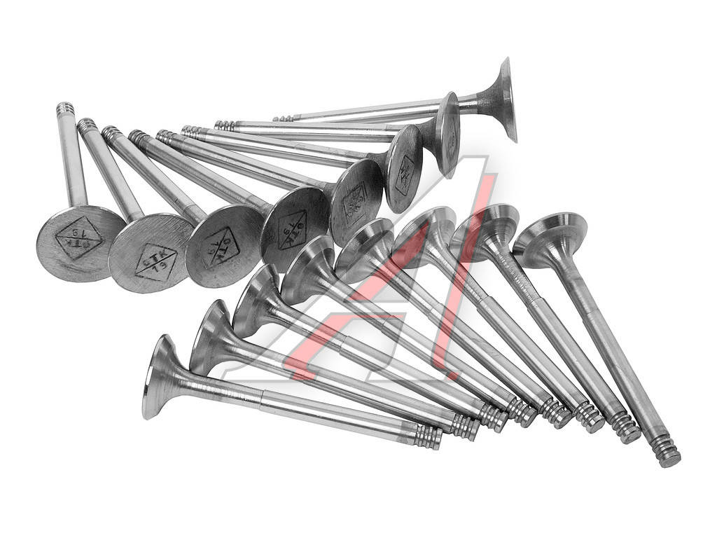 

Клапан ВАЗ 2108,Газель,Волга,УАЗ дв.406,405,409 (8шт впуск+8шт выпуск) (пр-во "AMP")