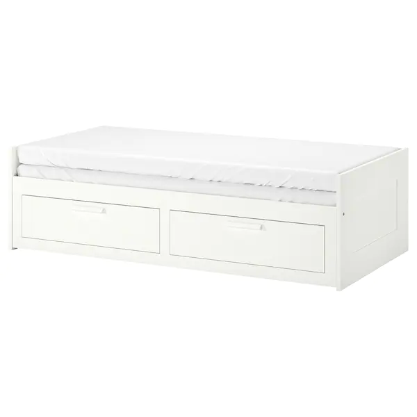 

Кровать с 2 ящиками BRIMNES, 2 матраса