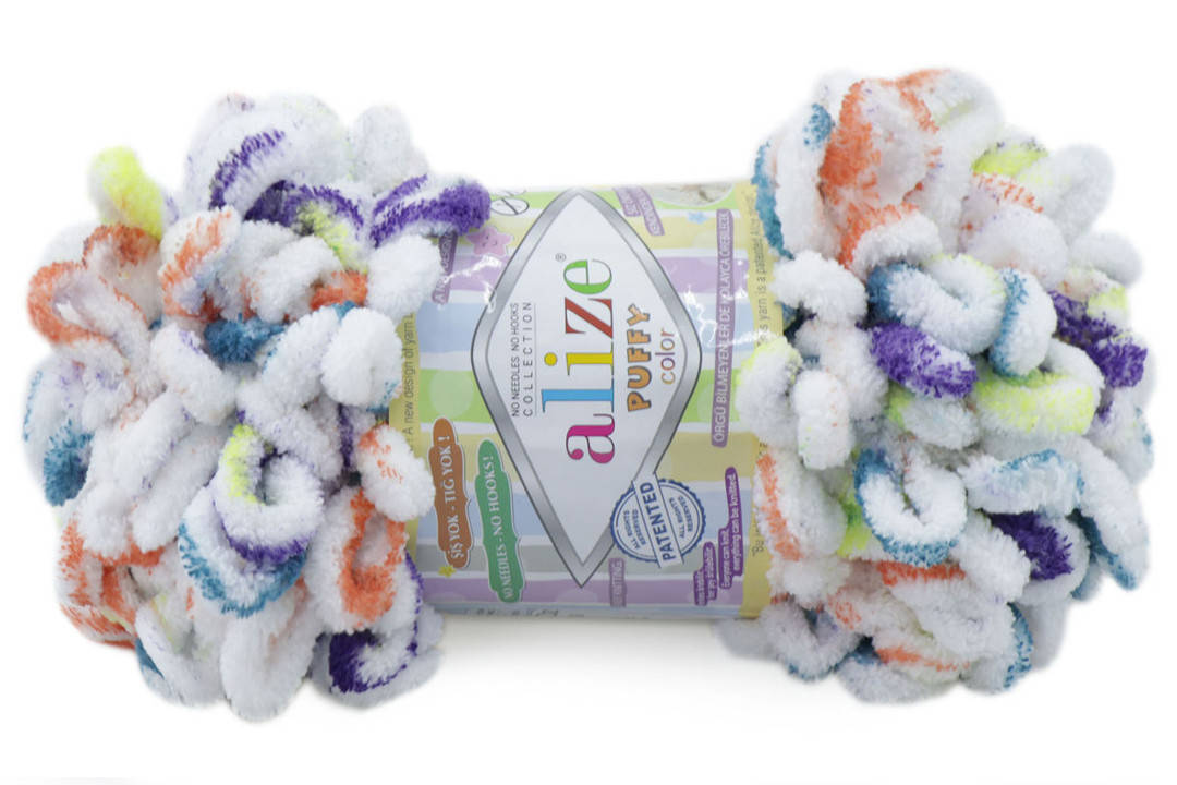 

Alize Puffy Color, №7539, Секционное крашение