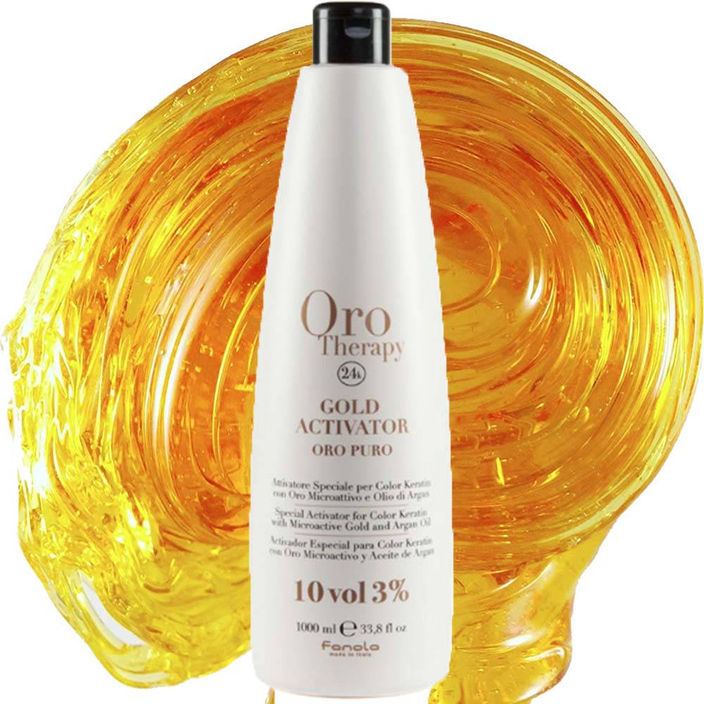 

Активатор с микрочастицами золота Fanola 3% (10 Vol.) Oro Therapy 1000 мл