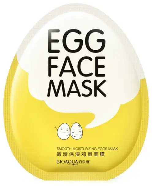 

Тканевая маска для лица BioAqua с яичным желтком Egg Face Mask, 30 г