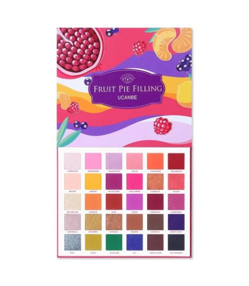 

Палетка теней для век Ucanbe Fruit Pie Filling 30 оттенков