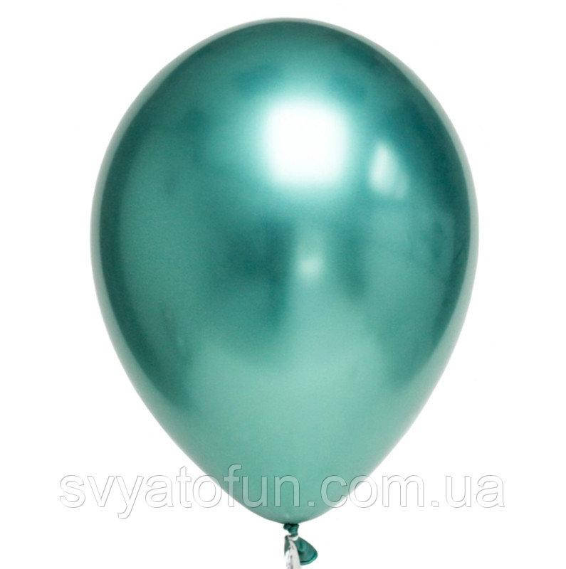 

Латексные воздушные шарики хром 7" зеленый 10шт/уп Qualatex