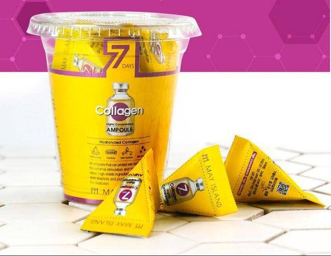 

Сыворотка с коллагеном MAY ISLAND 7 Days Highly Concentrated Collagen Ampoule 12шт.