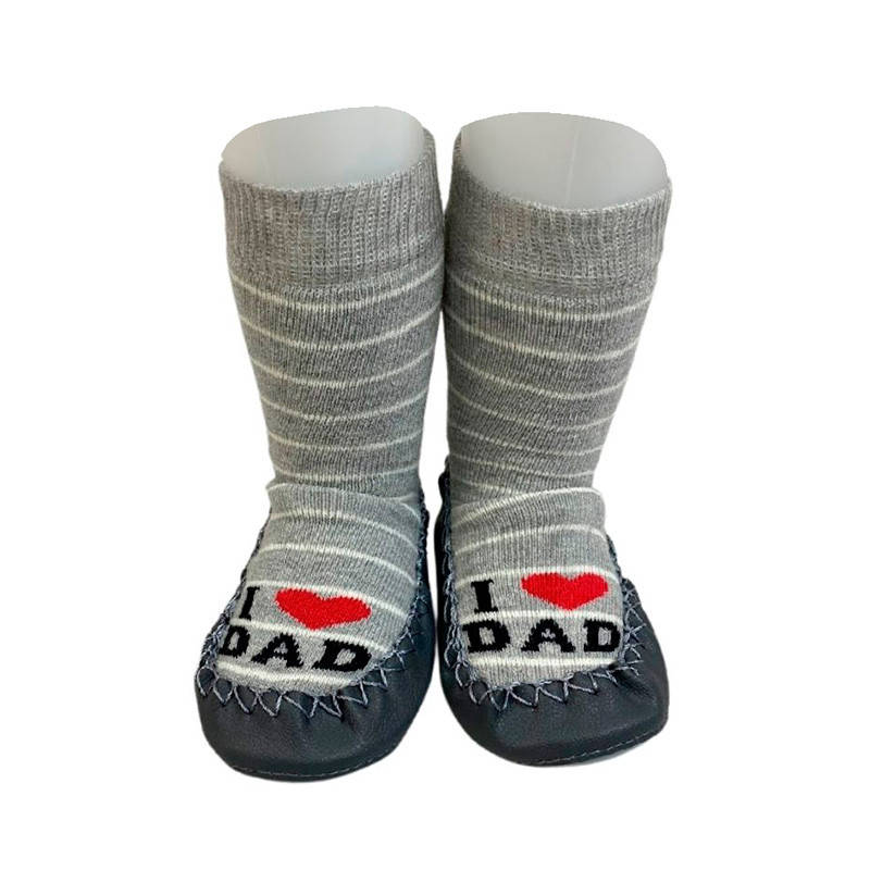 

Носки-чешки махровые детские размер 18-19 "I love Dad"