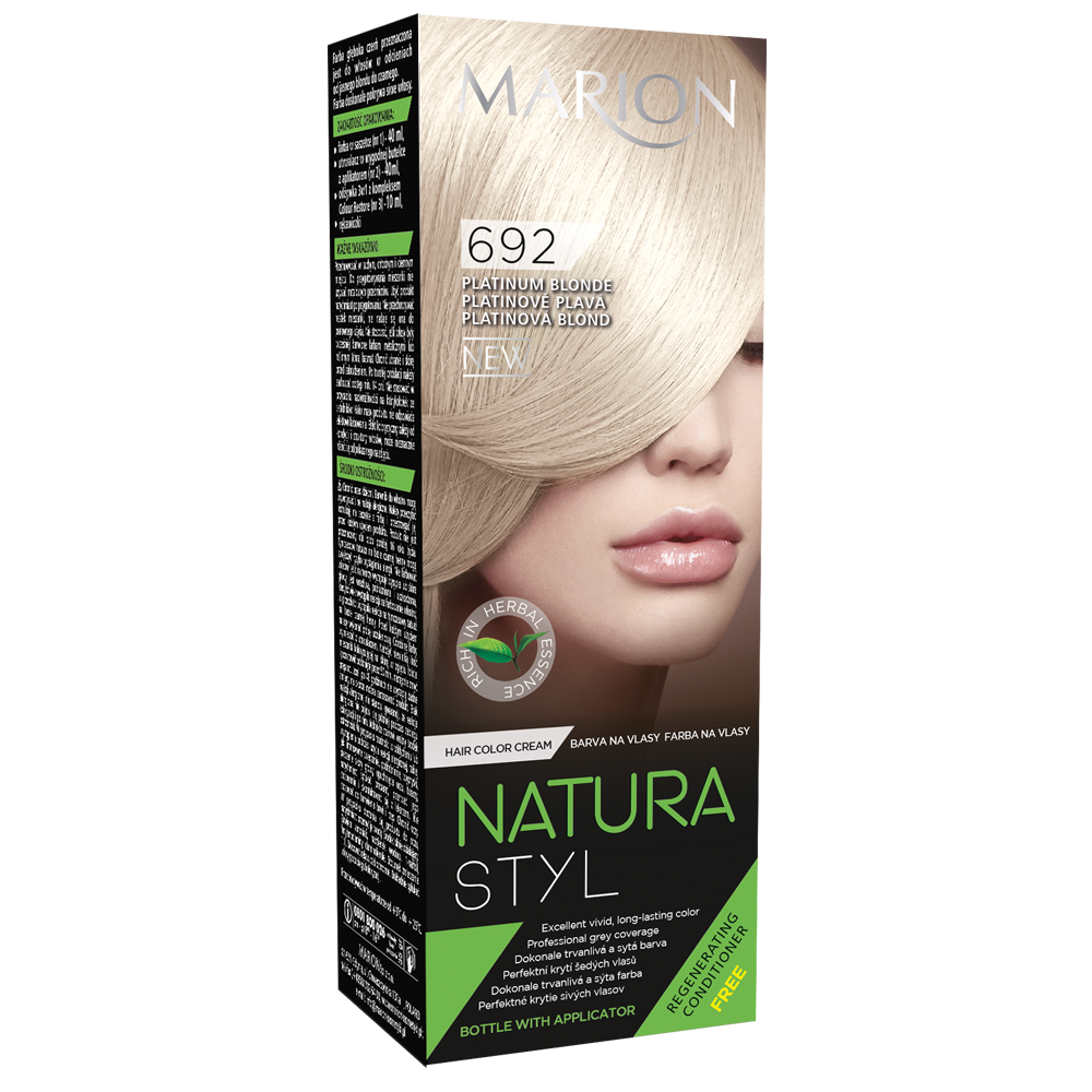 

Фарба для волосся Marion Natural Styl 692 Платиновий блонд 40/40/10 мл (4118038)