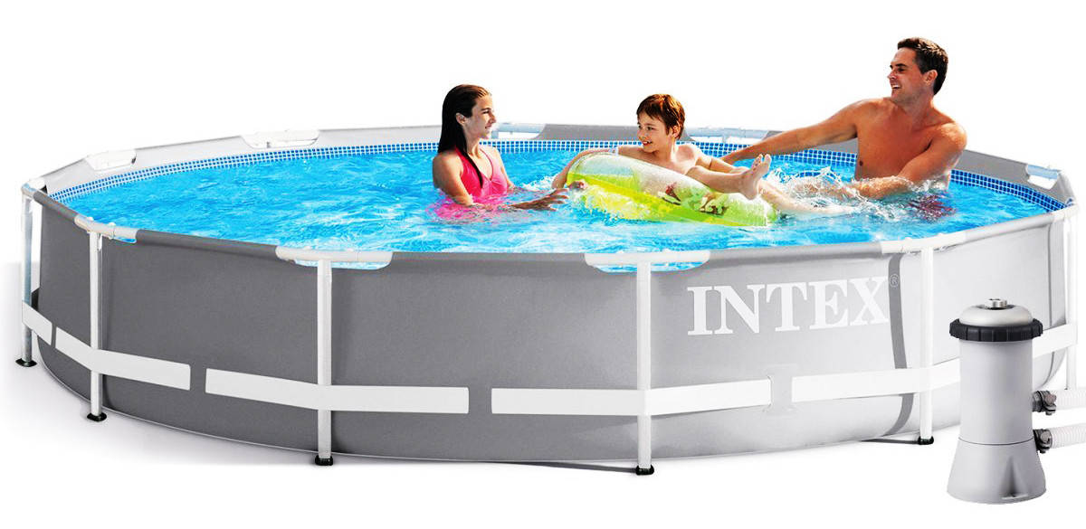 

Каркасный бассейн 366*76 см Intex 26712, фильтр-насос (2006 л/ч), объем 6503 л