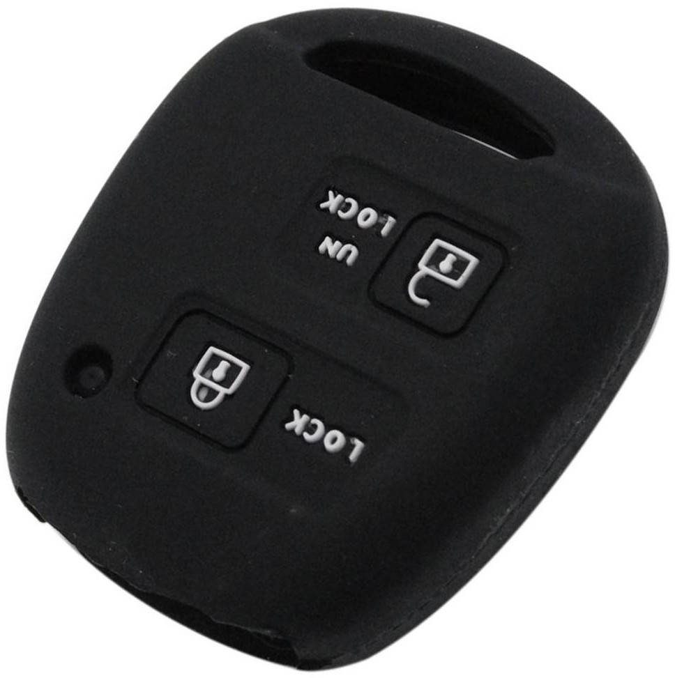 

Чехол для автомобильного ключа Toyota Camry, Rav4, Prado, Corolla, Avensis, Land Cruiser - Black