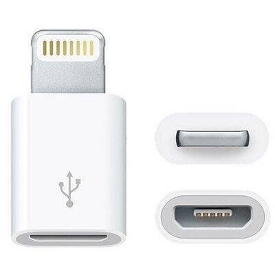 

Переходник HOCO с micro USB на Lightning iPhone, Белый