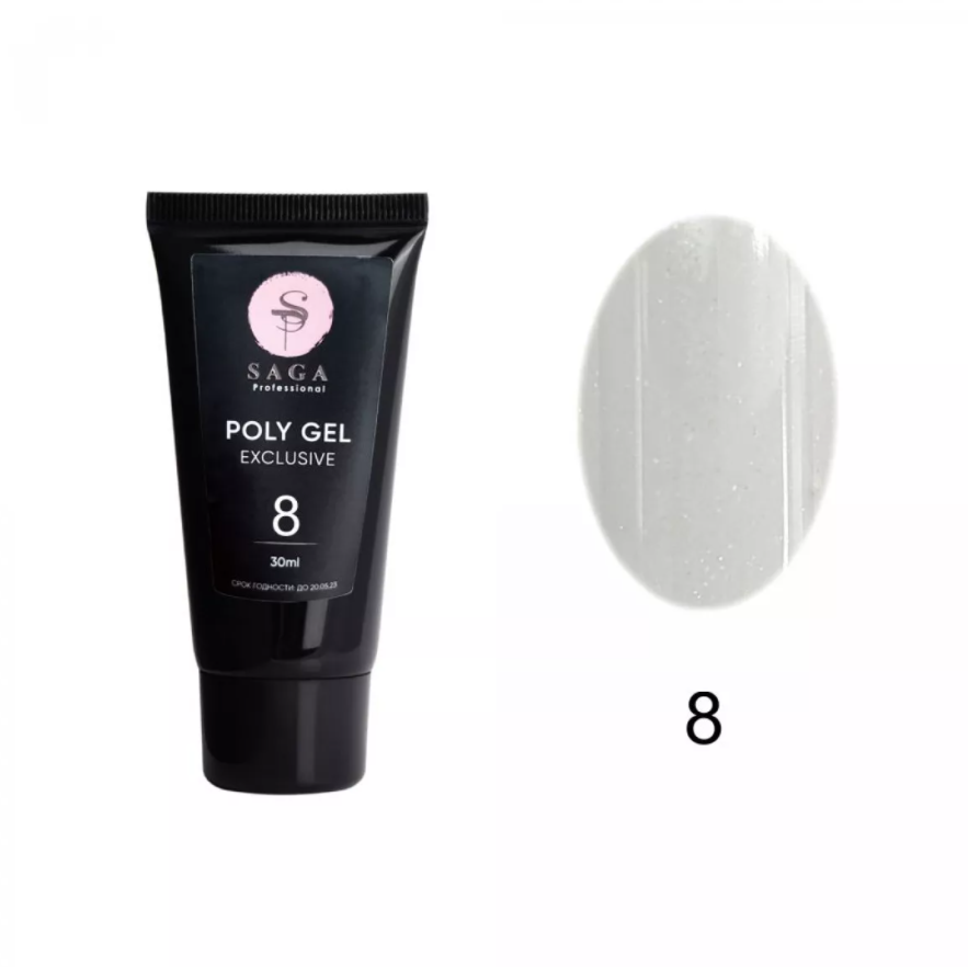 

Полигель Saga Professional EXCLUSIVE Poly Gel №8, 30 мл