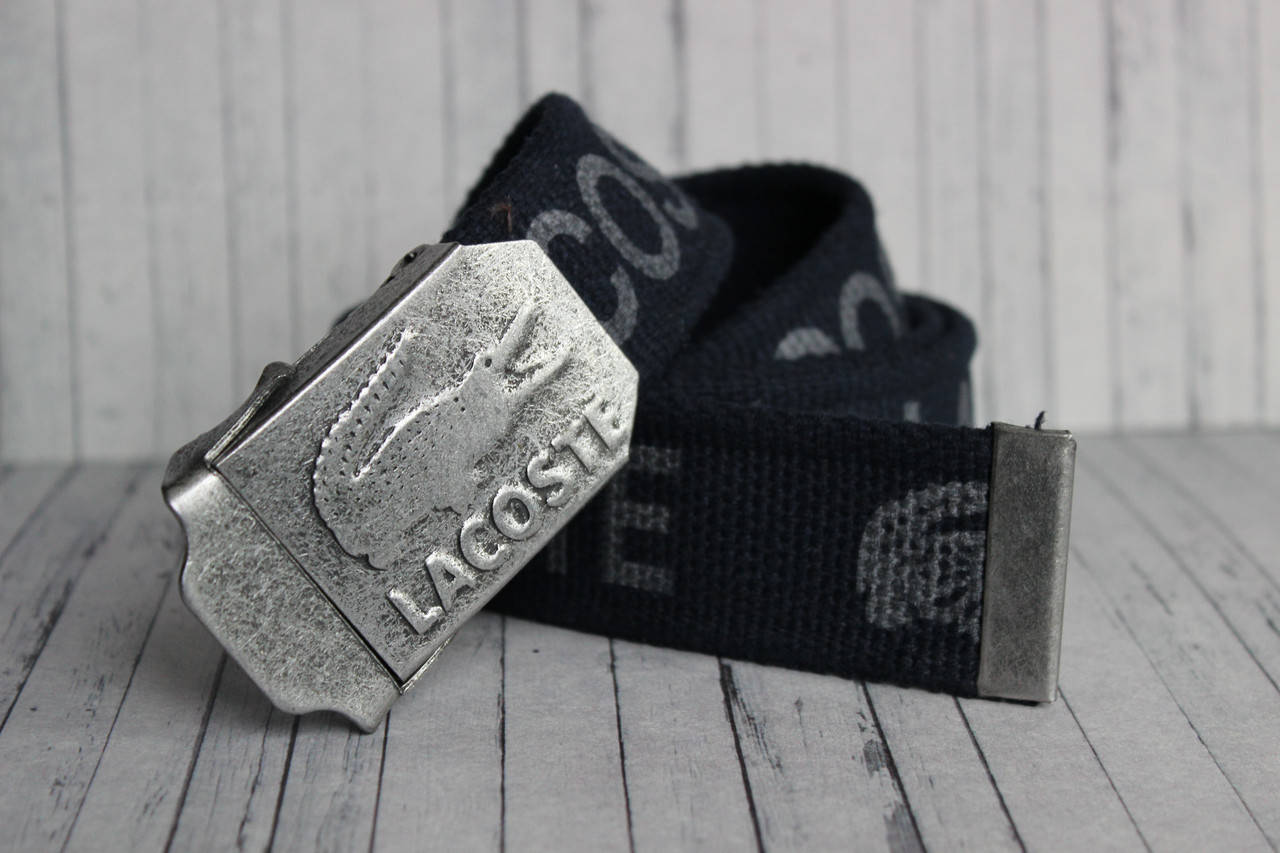 

Ремень мужской тканевый Lacoste, Черный