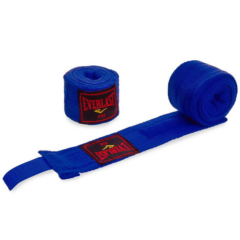 

Бинты боксерские хлопок 4 м EVERLAST (2шт) BO-3619-4 синий