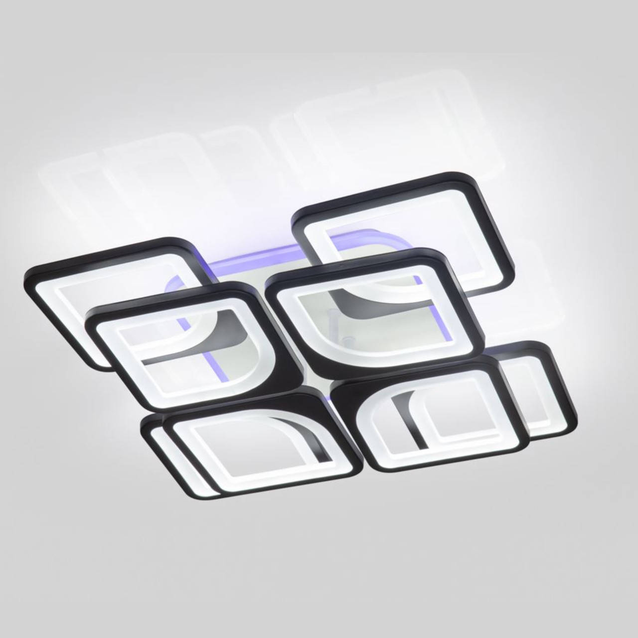 

Светодиодная люстра 1133/4+4 Bk Люстра с пультом управления, Черный