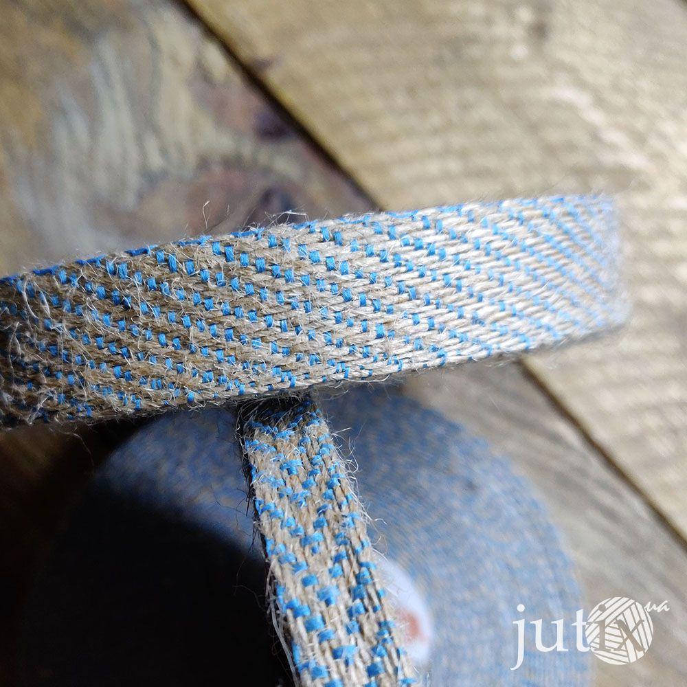 

Упаковочная лента (джутовая) - 17 мм Синий