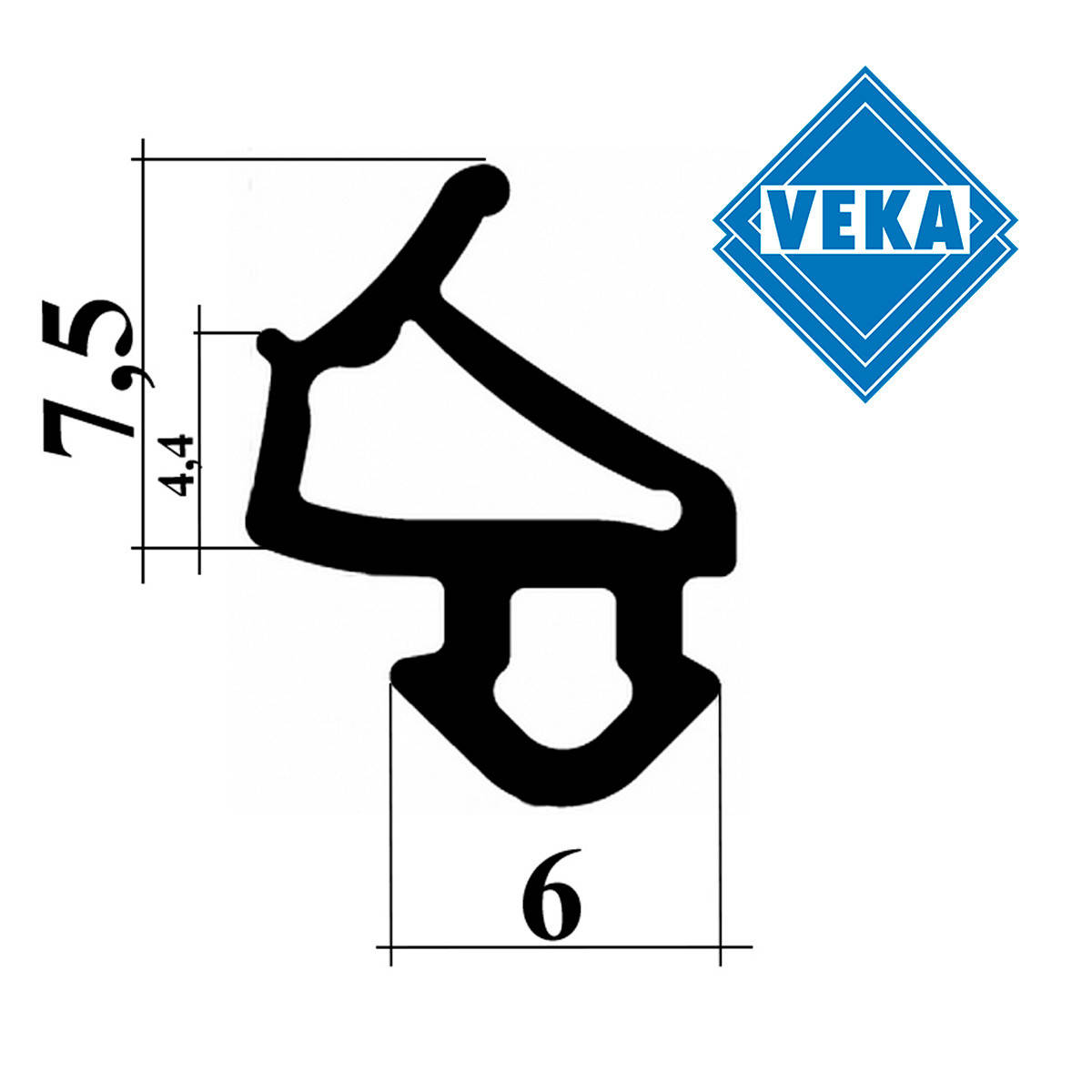 

Уплотнитель для пластиковых окон Veka