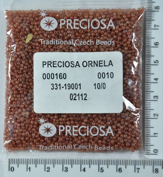 

Бисер PRECIOSA №10/0 №02112 мат-блестящ пакет 50 грамм уп=1пакет