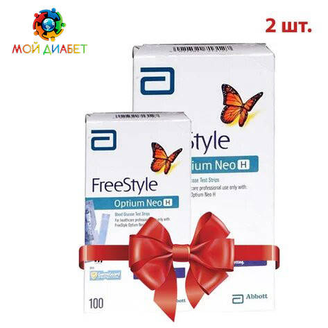 

Тест полоски FreeStyle Optium Neo H 100 шт. 2 упаковки