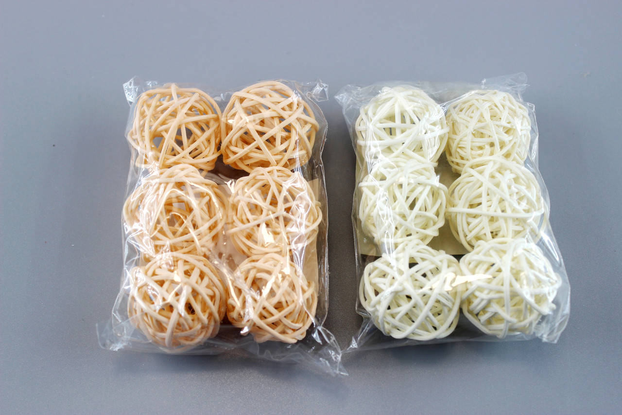 

Ротангові кульки 3см (6шт)