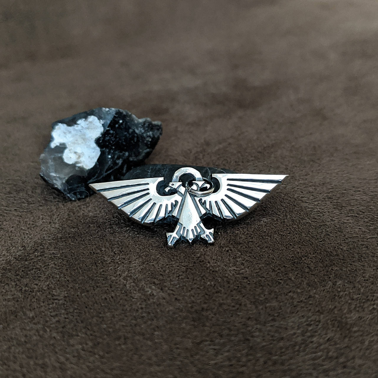 

Серебряный кулон aquila "Аквила Warhammer 40000" Ручная работа