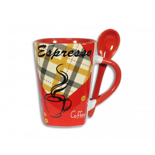 

Кружка с ложкой Elina 370мл EL-3162