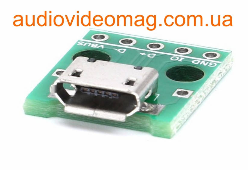 

Гнездо microUSB 5pin на плате
