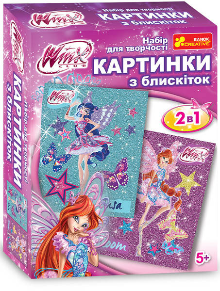 

Набор для творчества. Картинки из блесток. Муза и Блум. Винкс (укр). Ранок 5+