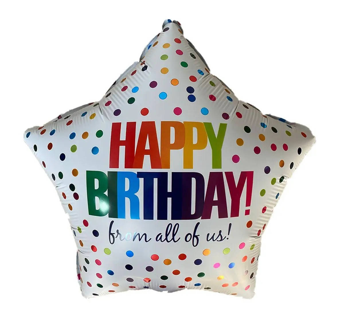 

Фольгированная звезда с рисунком 18"(45см) "HAPPY BIRTHDAY конфетти", Китай
