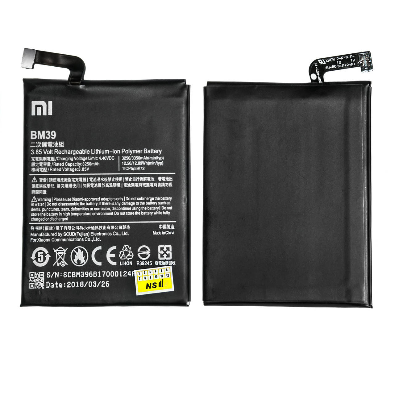 

АКБ XIAOMI BM39 Mi6