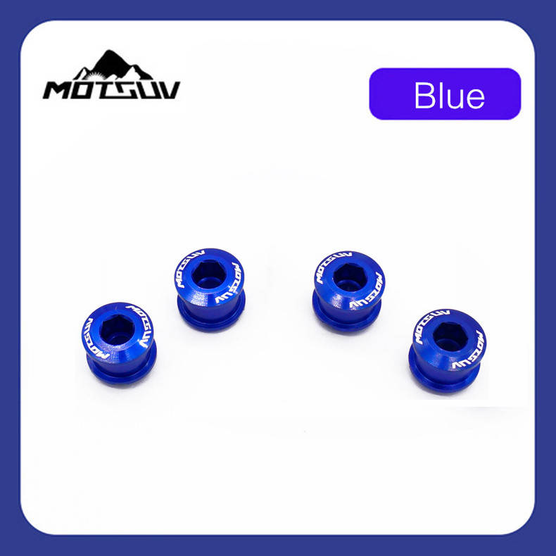 

Бонки для шатунов Mostuv 6.4мм - 4шт., болты для крепления звезды narrow wide к шатуну, синие