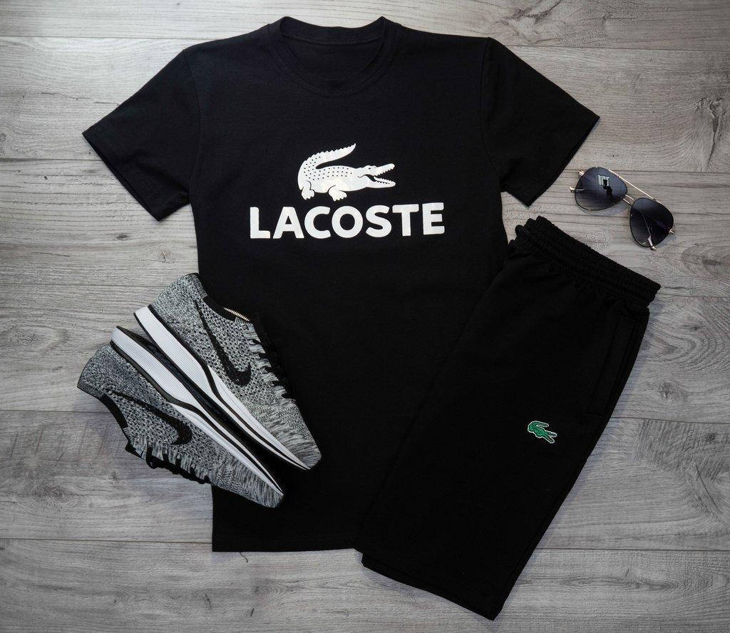 

Мужская черная Футболка LAcoste