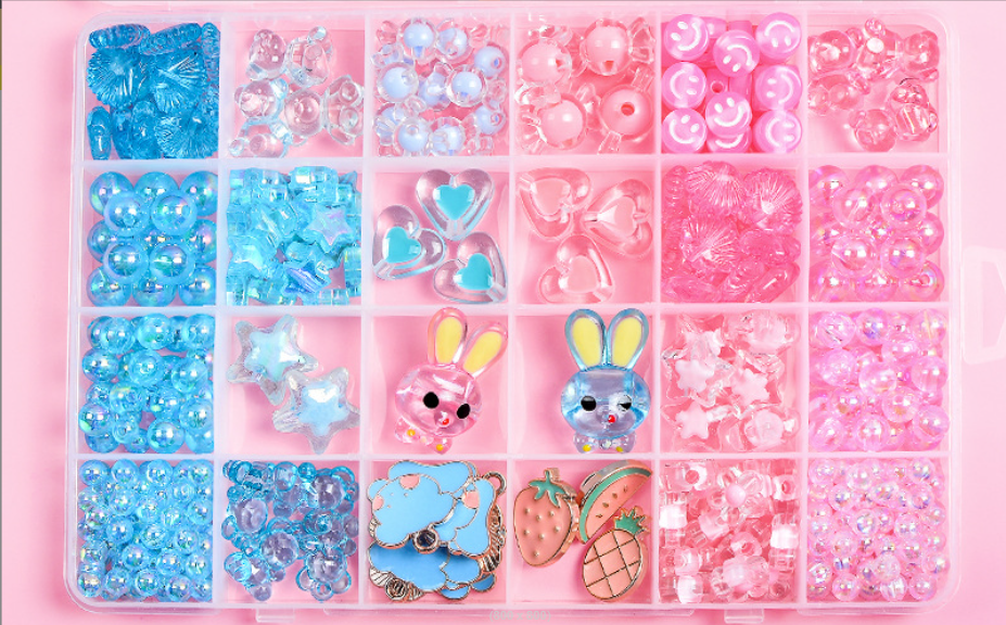 

Детский набор для творчества Beads Set Бусины бисер кристаллы (08/20) Разноцветный