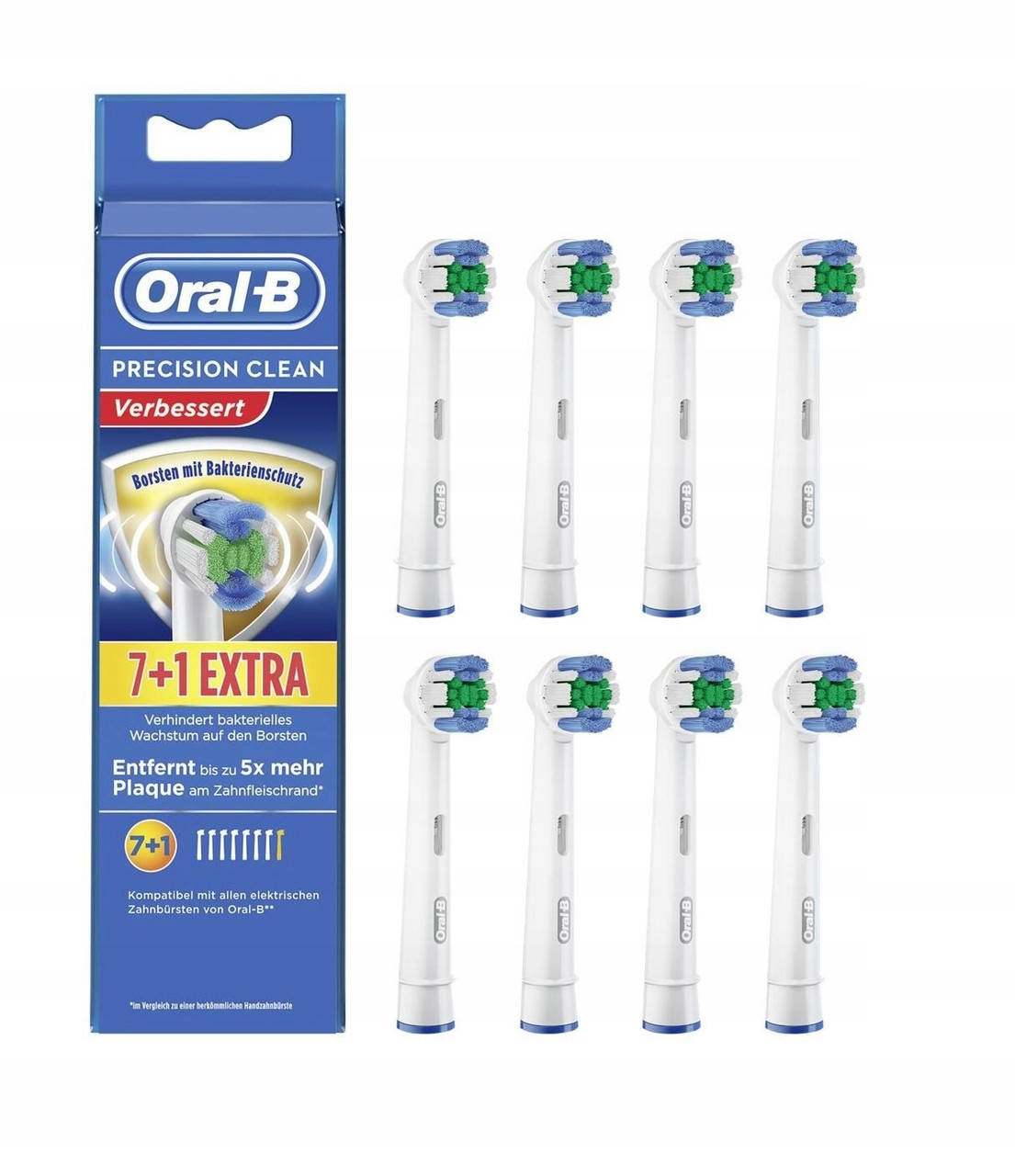

Насадки для зубных щеток Oral-B PRECISION CLEAN Verbessert 7+1 extra (ціна за одну насадку)