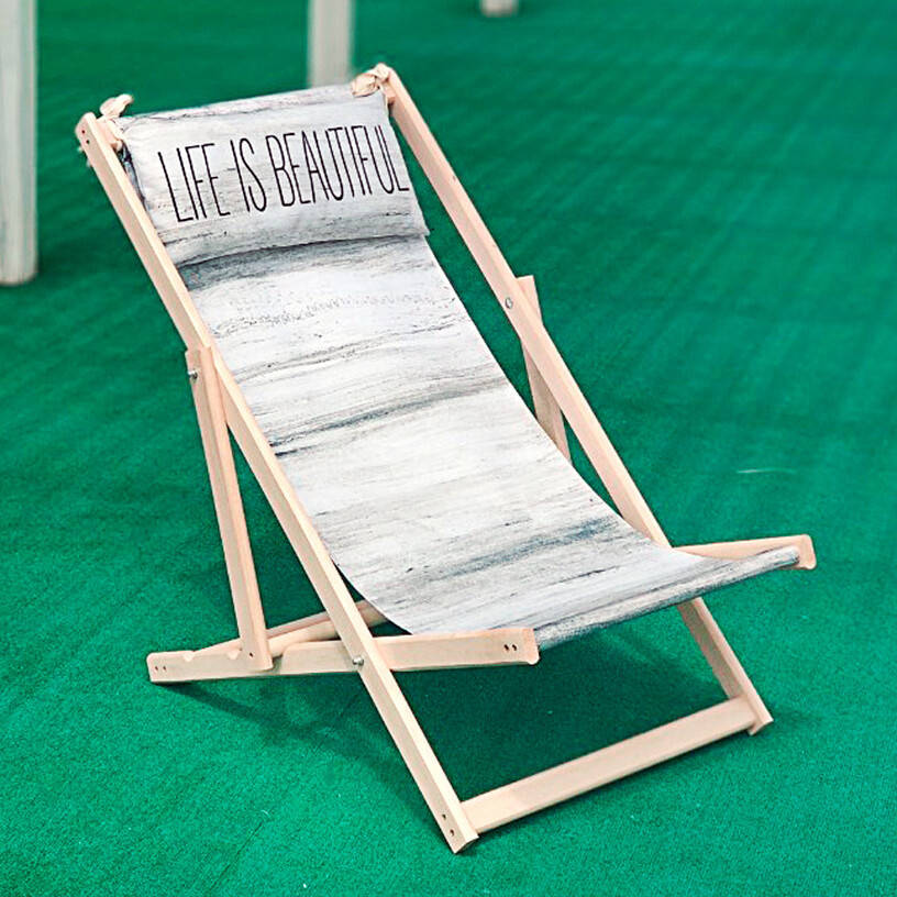 

Шезлонг деревянный Life is beautiful (SHZL_19L013)