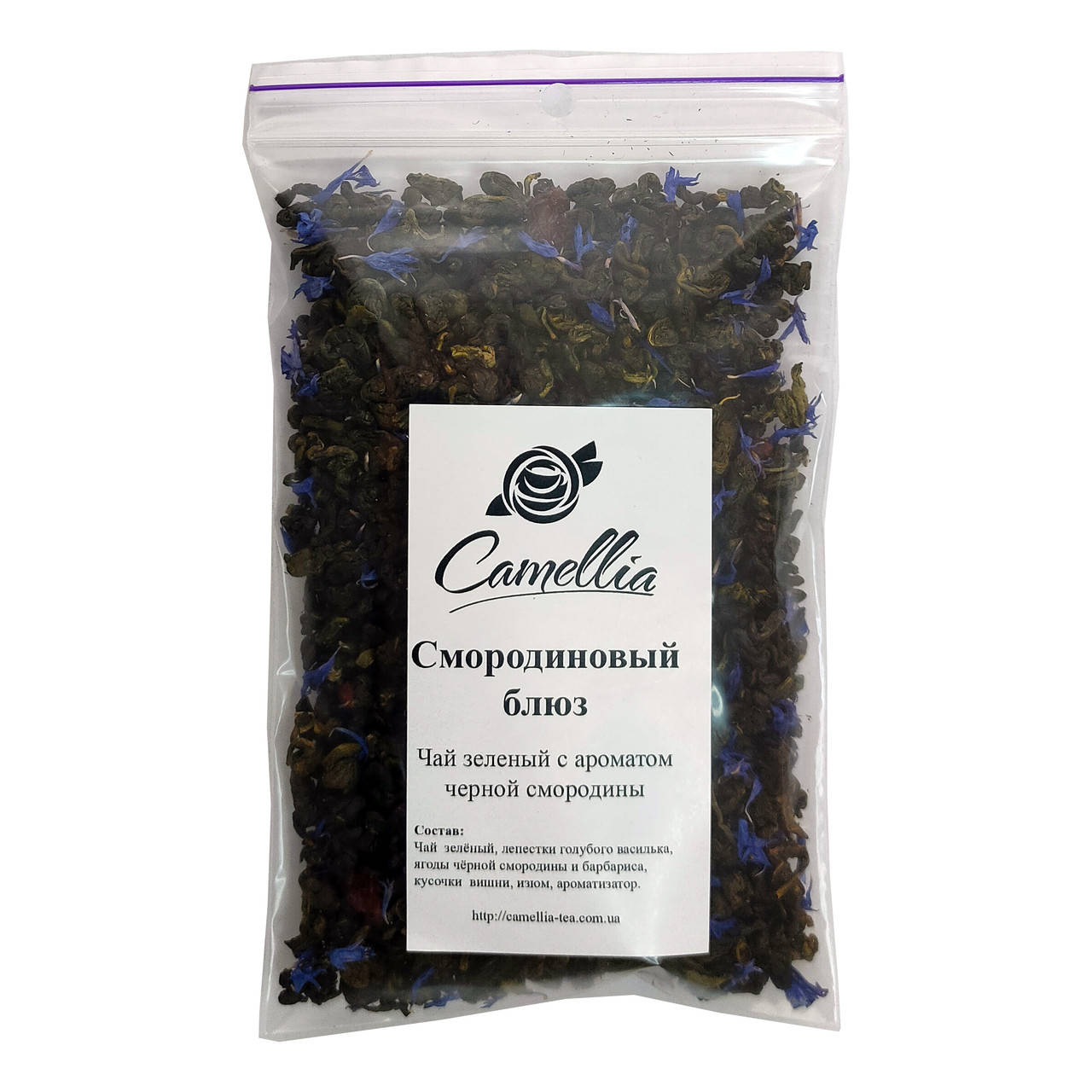 

Чай Смородиновый блюз (зеленый с ароматом черной смородины) 50г