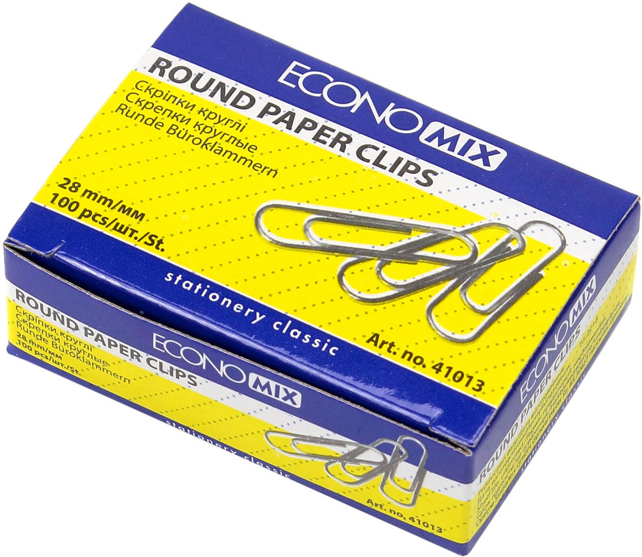 

Скріпки "Economix" №Е41013 28мм (100шт) круг.(10)(500)