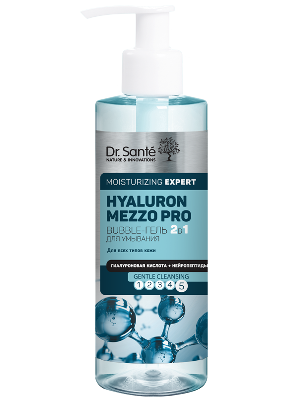 

Bubble-гель для умывания 2в1 200 мл Dr.Sante Hyaluron Mezzo Pro