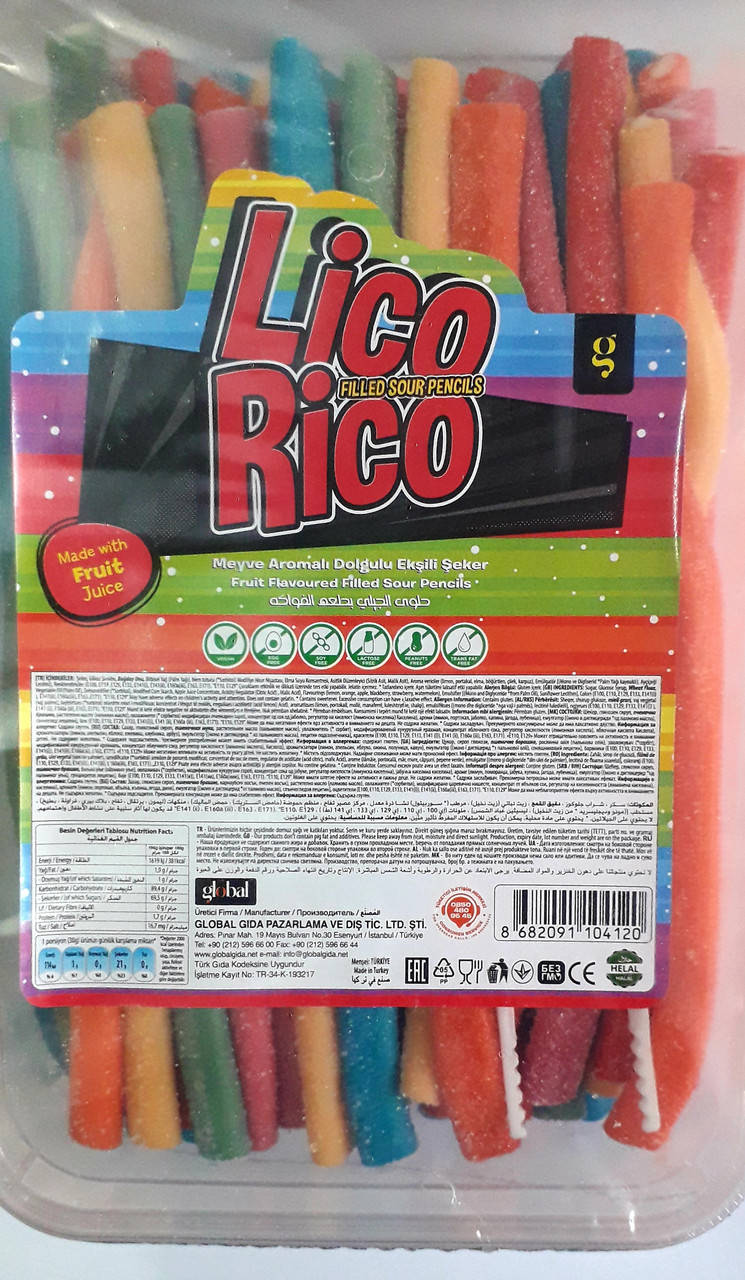 

Мармеладные провода в сахаре "Lico Rico" 1400гр