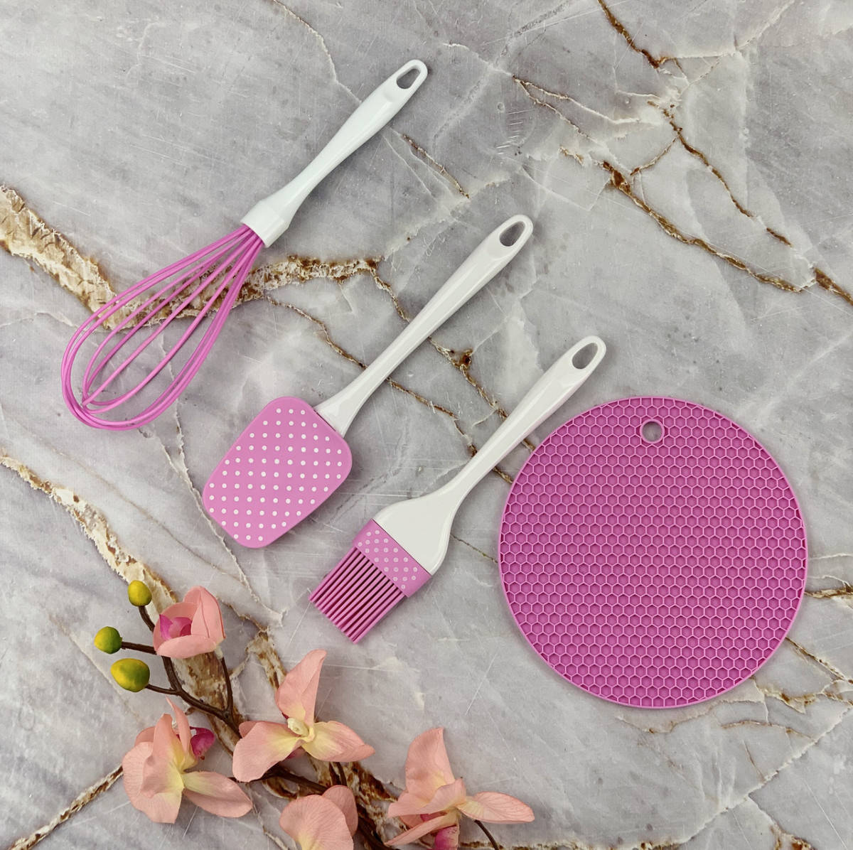 

Набор силиконовый A-Plus AP-1956-pink 4 предмета, Розовый