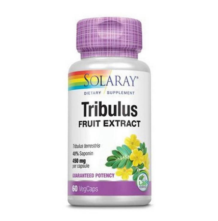 

Трибулус Solaray Tribulus Fruit Extract 450 mg 60 капсул