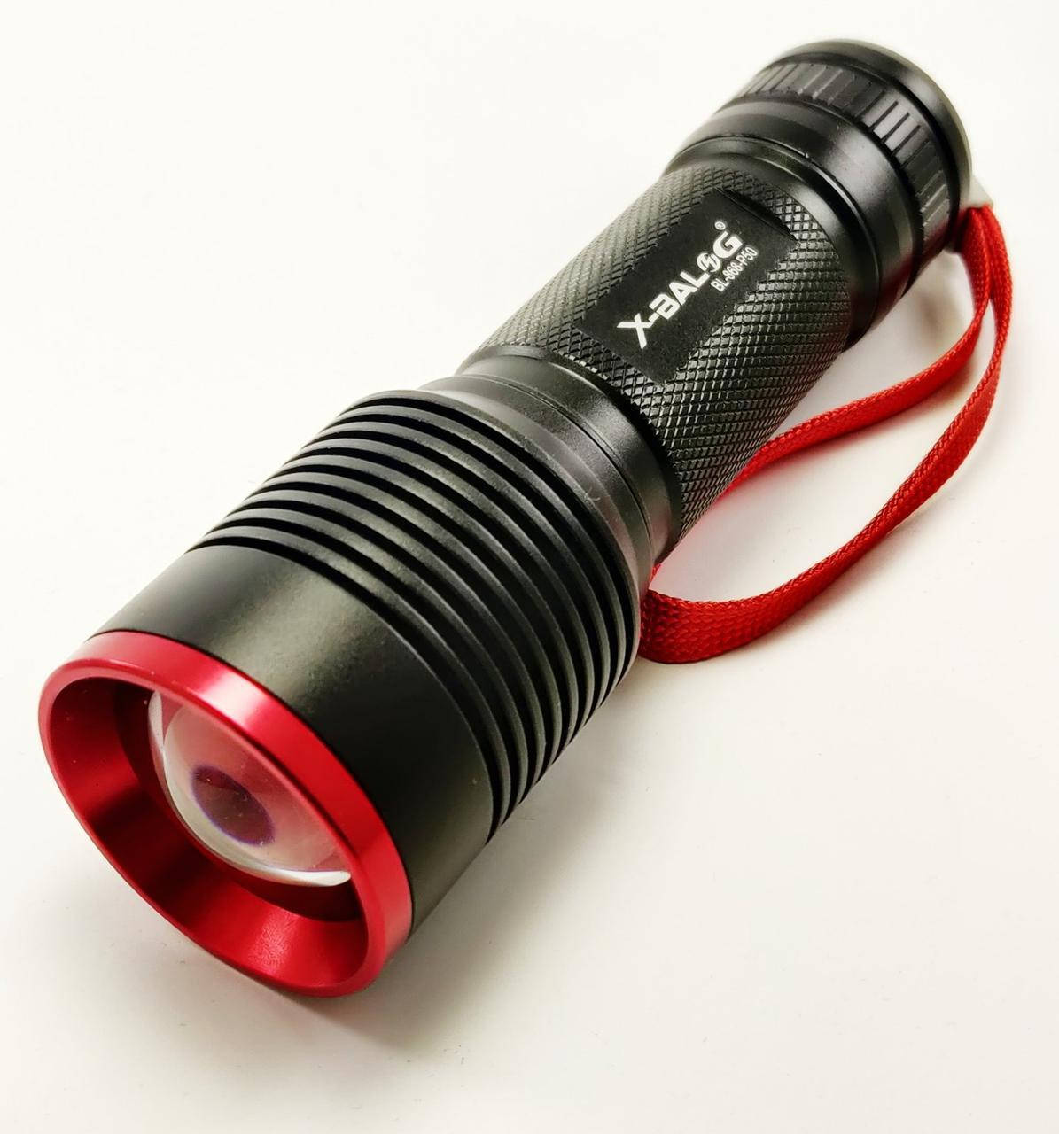 

Ручной аккумуляторный фонарик Bailong Police BL-868-P50 Фонарь, Черный
